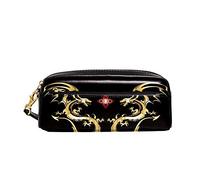 Trucco Borsa Golden Dragon With Fire Ball Portapenne Portatile Astuccio Per Matite Aesthetic Astucci Portamatite Per Ragazze Studenti Matite