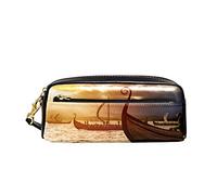 Trucco Borsa Viking Ships On The Water Portapenne Aesthetic Astucci Con Cerniera Astuccio Scuola Per Ragazze Studenti Adolescente