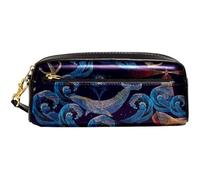 Trucco Borsa Whales And Anchor Lighthouse Sea Wave And Boat Custodia Porta Cancelleria Aesthetic Portamatite Studenti Grande Capacità Astuccio Per Adulto Ufficio Matite