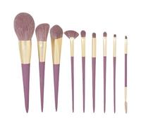 Trucco Brushes - 9 pezzi Soft Non Slip Beauty Tool | Set di pennelli per trucco | Per donne Skin Lip Brow Eyebrow Foundation Blush Eyeshadow Blending Portable Purple Sweet Potato Style Professi