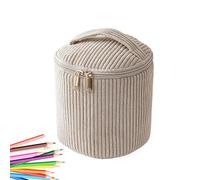 Trucco da viaggio - Grande capacità con cerniera morbida - Astuccio da viaggio in Toilette per matite, per casa appartamento scuola ufficio campeggio labbra ombra pennello, b, Vedi la descrizione