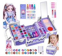Trucco di bellezza per bambini - Set glamour lavabile, giocattolo cosmetico principessa, accessorio alla moda per ragazze | Creative Pretend Glamour Styling Creation Ensemble, Advanced Princess Fashio