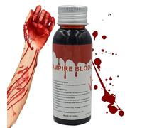 Trucco di sangue finto, sangue di Halloween | 100 ml di sangue finto sangue per trucco di Halloween | Pittura del sangue scenica, schizzi di sangue falso lavabile, trucco del sangue zombie, sa