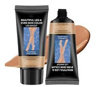 Trucco gambe impermeabile senza trasferimento, copertura tatuaggio cicatrici gambe e corpo, trucco gambe per coprire le vene, uniformare il tono della pelle, fondotinta corpo per donne (#03)