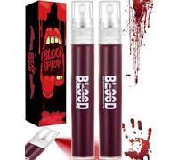 Trucco Halloween Sangue Finto Spray: Sangue Finto Lavabile per Vestiti Cicatrici Ferite Finte Make Up Fake Blood, Trucco Vampiro Zombie Halloween Sangue Fintopro Fessionale