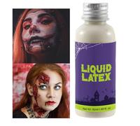 Trucco in lattice liquido - Colla in lattice sicura per la pelle da 50 ml per Halloween, forniture per false ferite e cicatrici | Cosplay, fotografia, teatro, performance sul palco, studenti di trucco