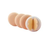 Trucco in polvere Puff - Make up Buffss per polvere | Make up spugna buff, farfalla polvere sbuff, spugna cosmetica rotonda, farfalla color crema tampone di polvere rotondo da donna