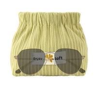 Trucco in velluto a coste - Astuccio in velluto a coste per riporre forcine e gioielli, cotton fioc, rossetto, Verde, Consulte la descripción, Vedere la descrizione