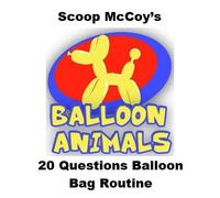 Trucco Magia Mentalismo 20 Domande Sacchetto Palloncini Scoop McCoy