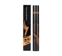 Trucco Mascara Nero Volume Caro La testa della spazzola in silicone per mascara 3D è sottile e spessa, resistente al sudore e al trucco di colore Olio di ricino per ciglia (A, One Size)