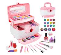Trucco per | Astuccio Trucco per Tutto- Principessa Cosmetic Case | Kit Trucco per Ragazze Senza Onere sulla Pelle Giocattoli Portatili Principessa Cosmetics per Ragazze Da 3 A