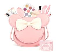 Trucco per bambini, 20 pezzi, simulato, trucco per bambini, giocattolo cosmetico con mini borsa per libri, regalo di compleanno per Halloween, 3 - 12 anni