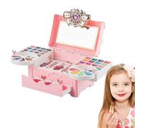 Trucco per bambini, gioco di ruolo, smalto e lucidalabbra, con contenitore, set di trucco per ragazze, per compleanno, gioco di bellezza