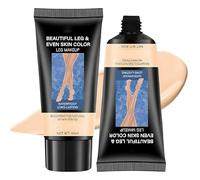 Trucco per gambe, impermeabile, copertura per il corpo, senza trasferimento, 40 g x 2 (2 x avorio)