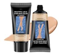 Trucco per gambe, impermeabile, copertura per il corpo, senza trasferimento, 40 g x 2 (2 x naturali)