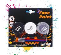 Trucco Per Il Viso Di Halloween Crema Per La Pittura Della Pelle Solubile | Pittura Facciale per Cosplay con 3 Colori Per Costume E Adulti E Donne E Clown E Vampiro E E Scheletro
