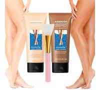 Trucco per le gambe impermeabile senza trasferimento, lozione per il trucco delle gambe, trucco per coprire le vene delle gambe, Trucco per coprire la cicatrice del corpo (#1+#3)