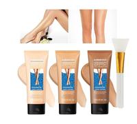 Trucco per le gambe impermeabile senza trasferimento, lozione per il trucco delle gambe, trucco per coprire le vene delle gambe, Trucco per coprire la cicatrice del corpo (#1+#2+#3)