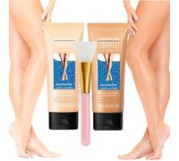 Trucco per le gambe impermeabile senza trasferimento, lozione per il trucco delle gambe, trucco per coprire le vene delle gambe, Trucco per coprire la cicatrice del corpo (#1+#2)