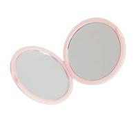 Trucco pieghevole portatile a specchio con doppio vetro laterale piccola borsa rotonda portatile a specchio per viaggi e uso quotidiano Vanity portatile