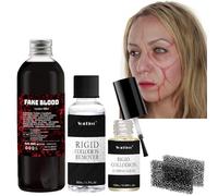 Trucco Rigid Collodion con pennello | Liquido cicatriziale | Trucco cicatriziale liquido | Trucco per cicatrici SFX per film (10ML)