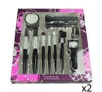 Trucco Set Pennelli Cosmetico Body Collection KIT STRUMENTI ASTUCCIO OCCHIO Viso