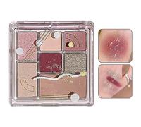 Trucco tavolozza ombretti | Tavolozza di trucco brillante sfumabile a 7 colori | Colori vibranti professionali Sfumature Cosmetici Palette per trucco glitter impermeabile compatta per un trucco Puchen