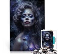 Trucco teschio cosmico Puzzle 1000 pezzi per adolescenti Aiuta il cervello ad allenare i giocattoli che creano dipendenza per coltivare la pazienza gioco di sfida unico 38x26cm