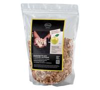 RÖSLE Trucioli di Mela Gin, 750 g, per affumicatore, Barbecue a carbonella e a Gas, in Legno Naturale, Colore: Marrone