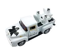 -Truck - 4,92x1.97x1.57 Zoll Süßigkeiten, Miniaturbesen und für Zuhouse, Niedlicher Geist mit Kürbis | Desktop-Figur für Halloween-Vitrine, Eingangsbereich, Klassenzimmer