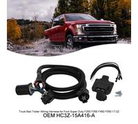 Truck Bed Trailer Wiring Harness Per Ford Super Duty F250 F350 F450 F550 17-22#