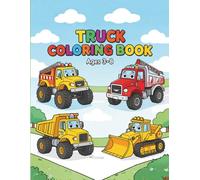 Truck Coloring Book: Ages 3-8