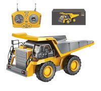 Truck di cassone ribaltabile remoto - Auto di controllo per bambini di età superiore ai 6 anni | Giocattolo per cantiere per bambini, veicolo RC a batteria, giocattolo con luci e suoni, regalo di gioc