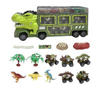 Truck di dinosauro - giocattolo per veicoli a traino con dinosauro leggero e grande giocattolo inerdia | Veicolo da gioco educativo per ragazzi che imparano a conoscere i dinosauri che giocano al chiu