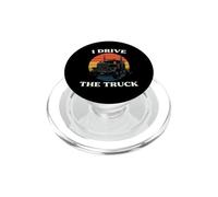 Truck Driver I Drive The Truck Retro Big Rig PopSockets PopGrip per MagSafe