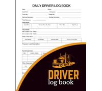 Truck Driver Log Book: Daily Driving Records for Routes and Mileage