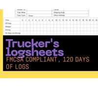 Truck Driver Logbook - FMCSA Compliant Daily Log | 240 Pages | ELD-Style with Driver & Office Copies | 8.5 x 5.5 in | DOT-Approved Record Book for CDL ... ELD-Style Daily Logbook with Driver & Of