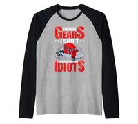 Truck Driver The More Gears I Shift Funny Trucker Dad Maglia con Maniche Raglan