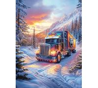Truck Driving Through A Snowy Mountain Valley Puzzle 1000 Pezzi Intelligenza E Logica Science Fiction Magical Dream Gioco Educativo Sfida Per Ragazzi E Adulti Rompicapo Relax Per Serate Familiari 1000