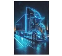 Truck Puzzle Games for Adults E Bambini - for Creativity And Mindfulness - Challenging Jigsaw Puzzles 1000 Pezzi for Family 78×53cm
