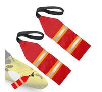 Truck Warning Sign - Crimson Reflecting Alert Banner, Foldable Luminous Highway Danger Signalling | Marine Safety Flanker, Pocketsize Transport Towing Lumber Cargo Oversized Load Hazard Streamer
