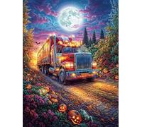 Truck with Northern Lights Puzzle 1000 Pezzi Per Regalo Di Pasqua Cartone Spesso Per Bambini Attività Educativa Per Tutta La Famiglia Con Confezione Regalo Qualità Garantita 1000 PCS