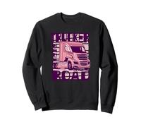 Trucker Babe sulla strada - divertente camionista Felpa