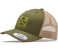Trucker - Berretto Flexfit Snapback: animali della foresta, lupo, orso, aquila, cappello da cacciatore, cappello da caccia, cappello da baseball, cappello per attività all'aria aperta, accessorio per