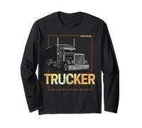 Trucker Born To Be Design Vintage da Camionista Maglia a Manica