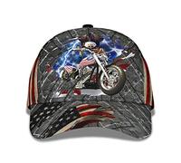 Trucker cap Biker And American Motorcycle Cappello Uomo Regular Cappello da Baseball per Ragazzi, Seasons, Tennis