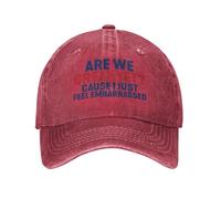 Trucker Cappellino,Are We Great Yet Because I Just Feel Embarrassed Cappello Piatto Protezione UV,Regolabile Baseball Cappelli per Outdoor All'Aperto Uomo