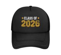 Trucker Cappellino, Class of 2026 Graduation Cappello Piatto Normale, Moda Berretto da Baseball per Campeggio Tennis All'Aperto