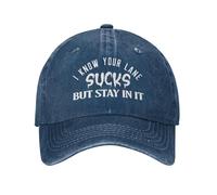 Trucker Cappellino,I Know Your Lane Sucks But Stay in It Cappello da Sole Classic,con Visiera Visiera Baseball per Tennis Ciclismo Estivo