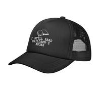 Trucker Cappellino,I Still Read Childrens Books Cappellini Casuali Regolabile,Classic Baseball Cappelli per Unisex All'Aperto Outdoor